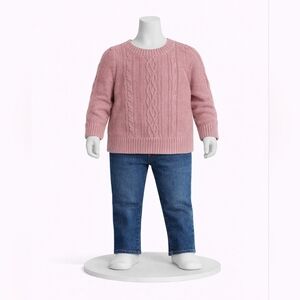 GAP Pink Cable Knit Sweater